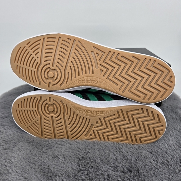 New adidas Nora 'Black Court Green' Men's Suede Shoes Size 9.5 - Picture 7 of 8